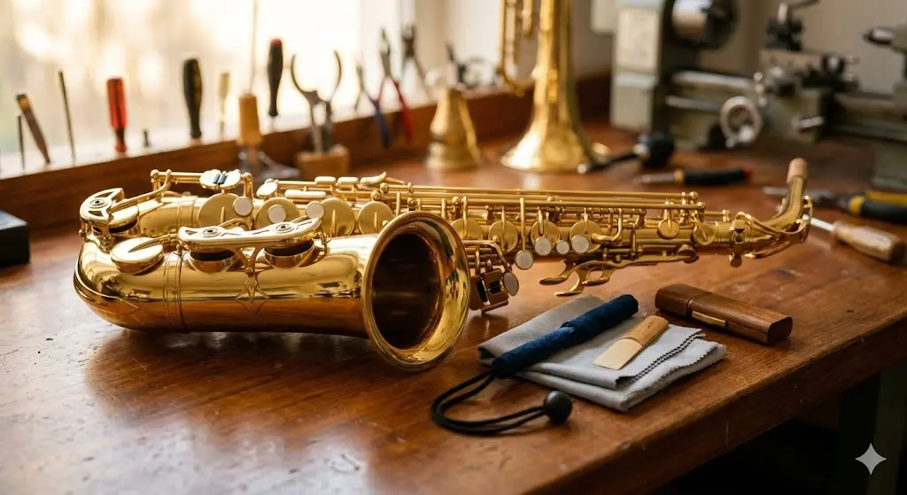 색소폰 청소와 관리법