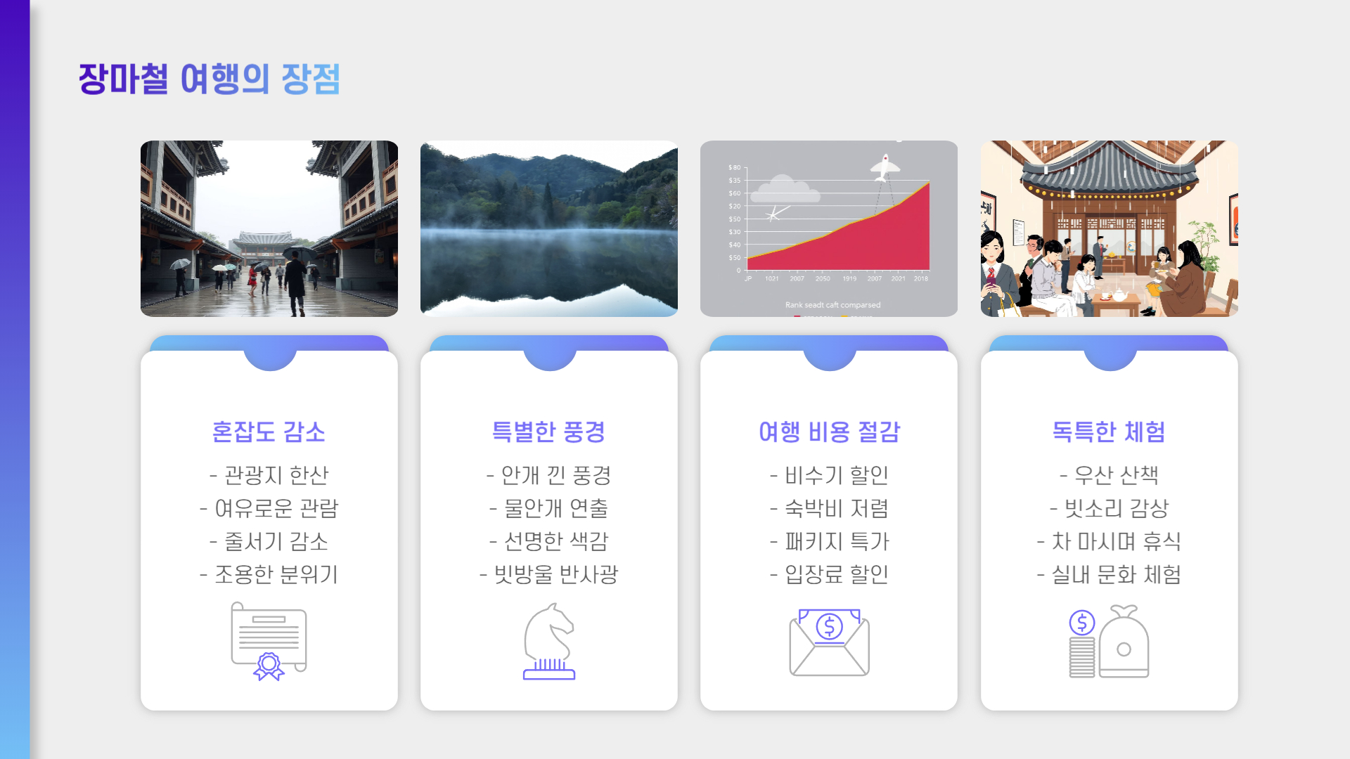 장마철 여행지 추천, 비 오는 날 더 아름다운 국내 명소