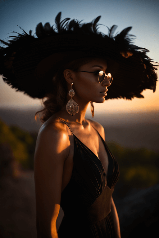 Playground AI로 생성한 그림(1) - 시크한 여성