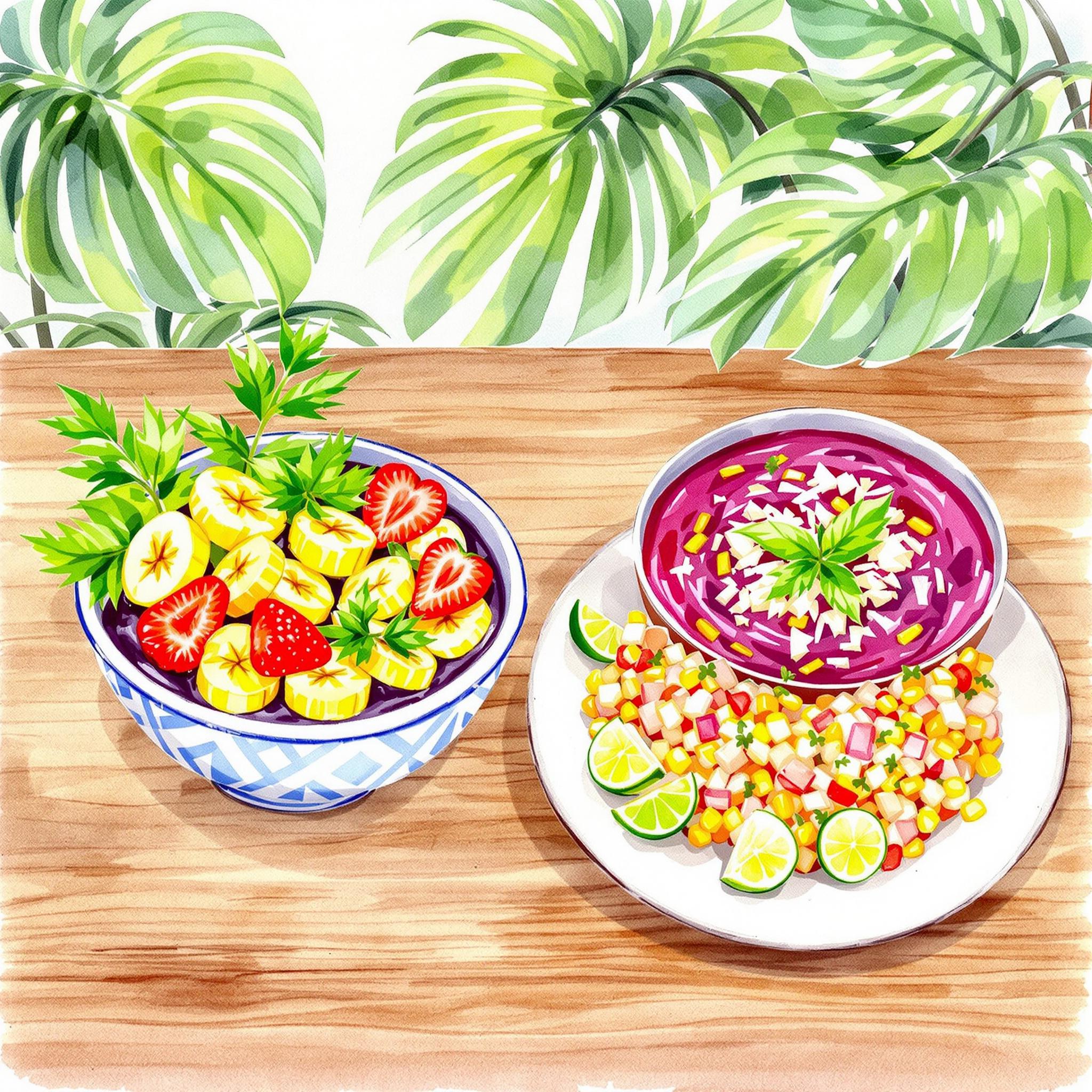 브라질 vs 페루 건강식 비교(브라질리안, 페루비안, 전통요리)