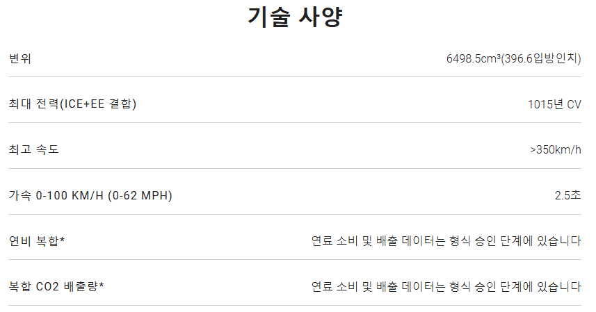 기술사양