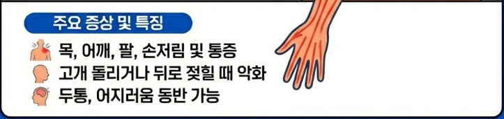 팔까지 저리다면, 목 디스크(경추 추간판 탈출증)