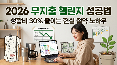 2026 무지출 챌린지 성공법 &amp;#124; 생활비 30% 줄이는 현실 절약 노하우