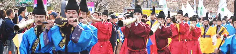 경주 벚꽃 마라톤 대회 행사 사진