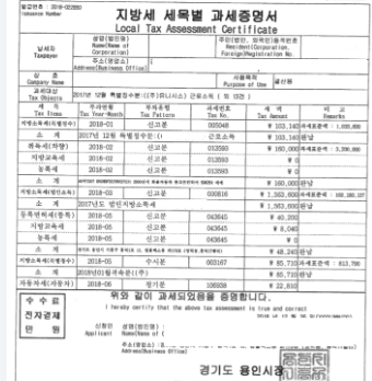 지방세 세목별 과세증명서 인터넷발급 따라하기