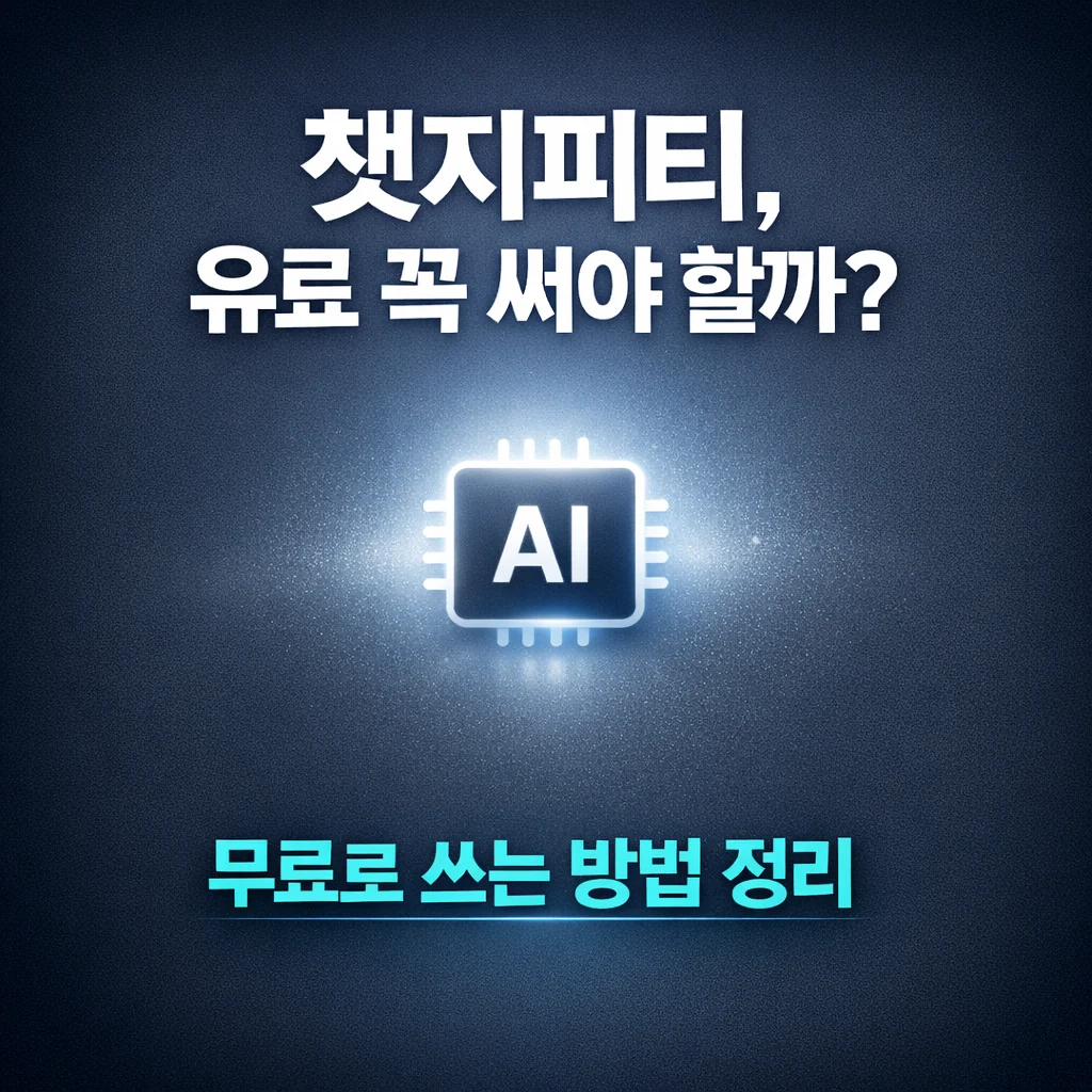 무료 챗지피티 사이트|처음 쓰는 사람도 5분이면 이해