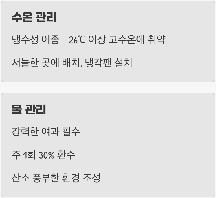 수질 관리, '시원하고 깨끗한' 물이 핵심