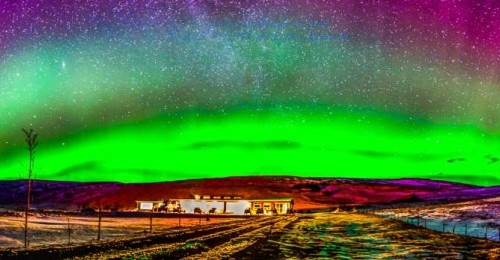 아이슬란드의 아름다운 오로라