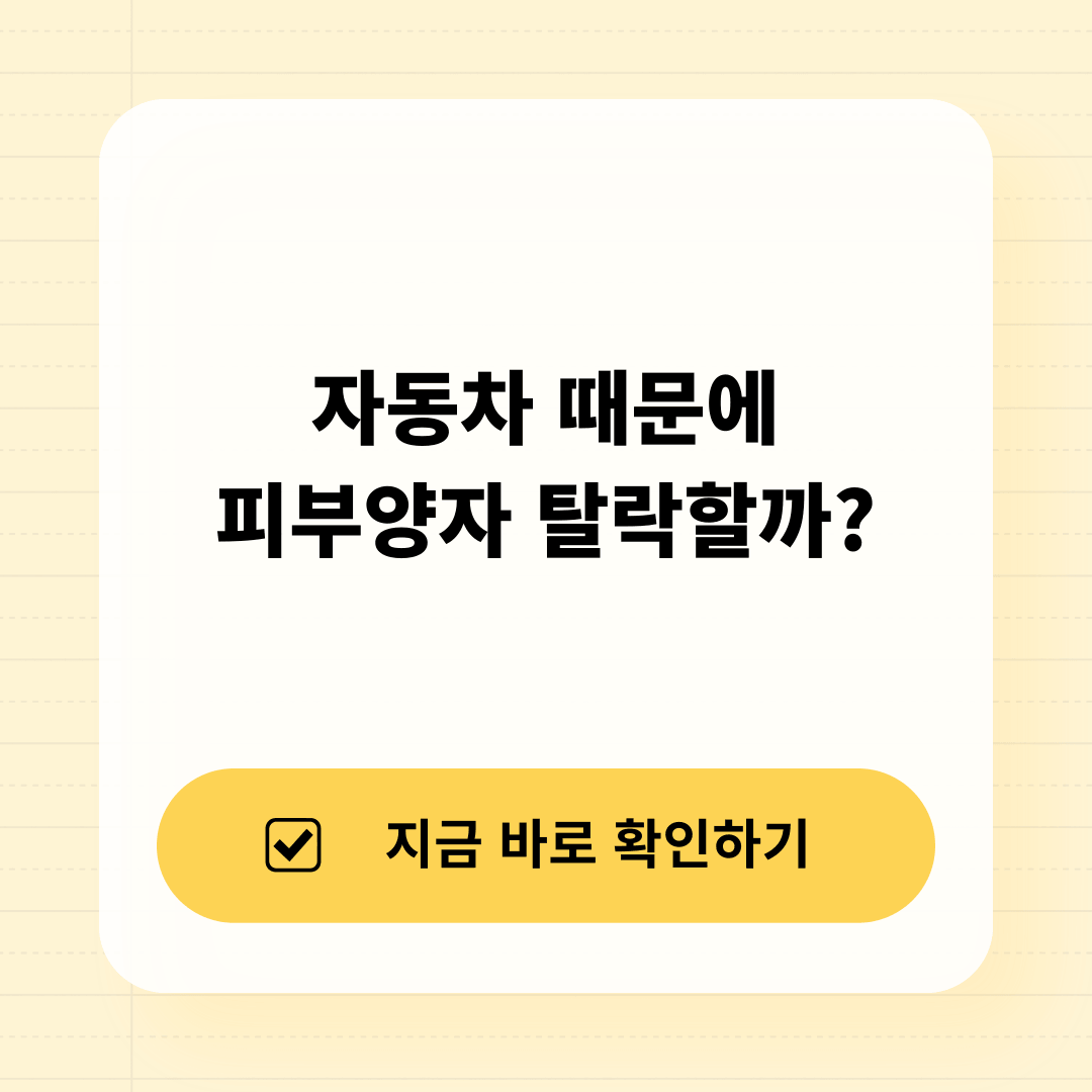 2026 건강보험 피부양자 자동차 기준 총정리