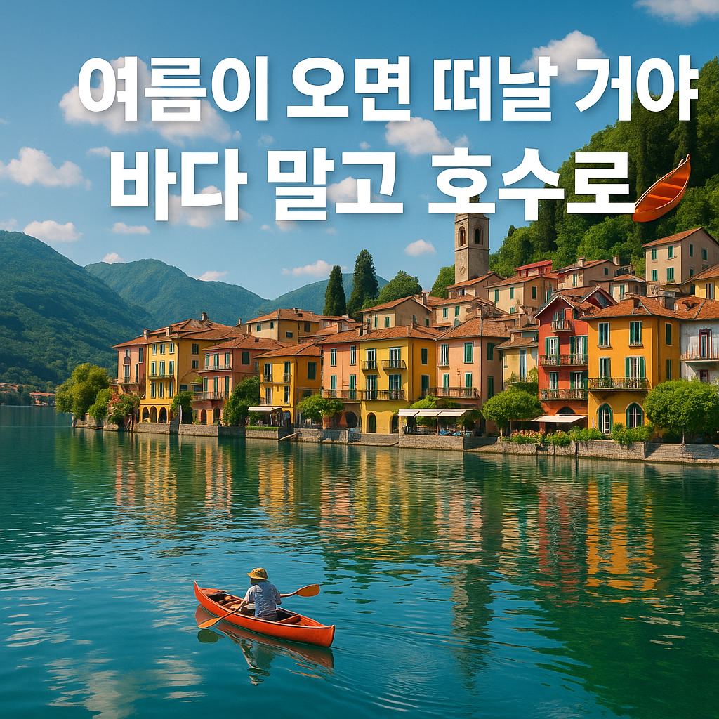 호수 와 제목을 합친 이미지