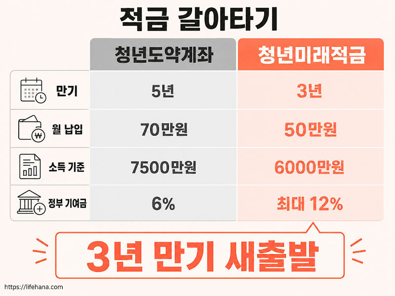 자산형성, 청년도약계좌 대신 청년미래적금이에요
