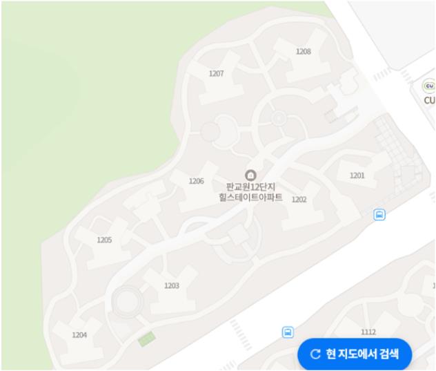 판교-원마을-12단지-힐스테이트-단지배치도