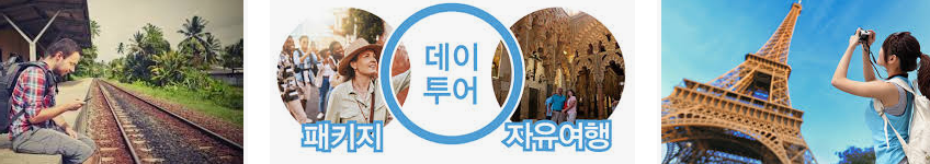 자유여행 및 패키지 여행 비교 이미지