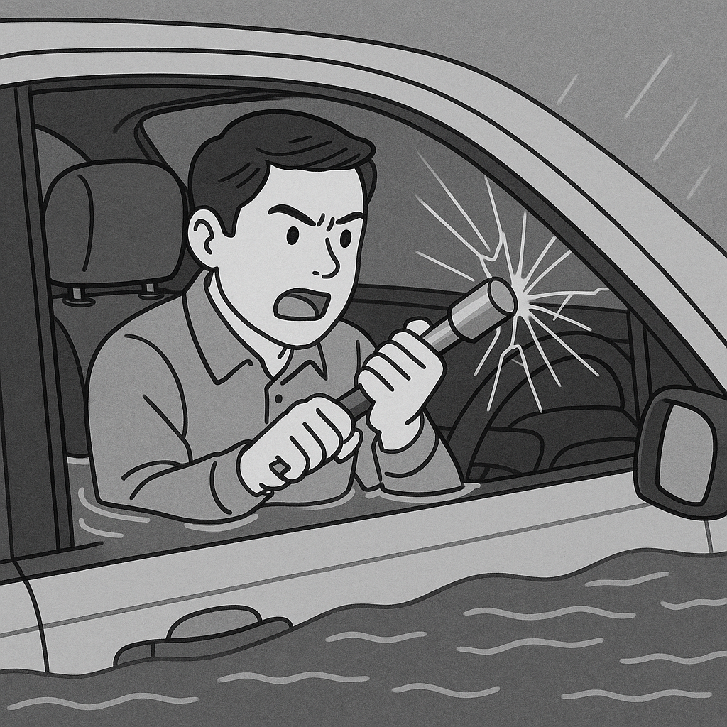 산사태 발생으로 토사가 무너지는 모습