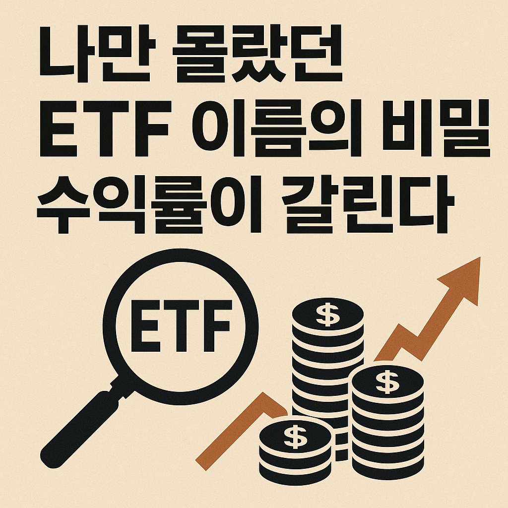 etf 이름의 비밀, 수익률이 갈린다 이미지