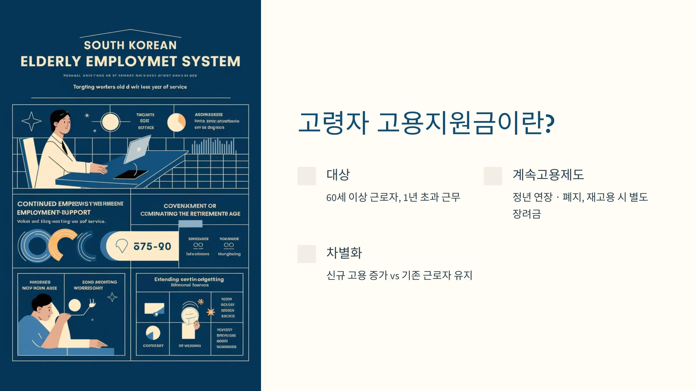 고령자 고용지원금 신청자격, 신청 방법, 제출서류