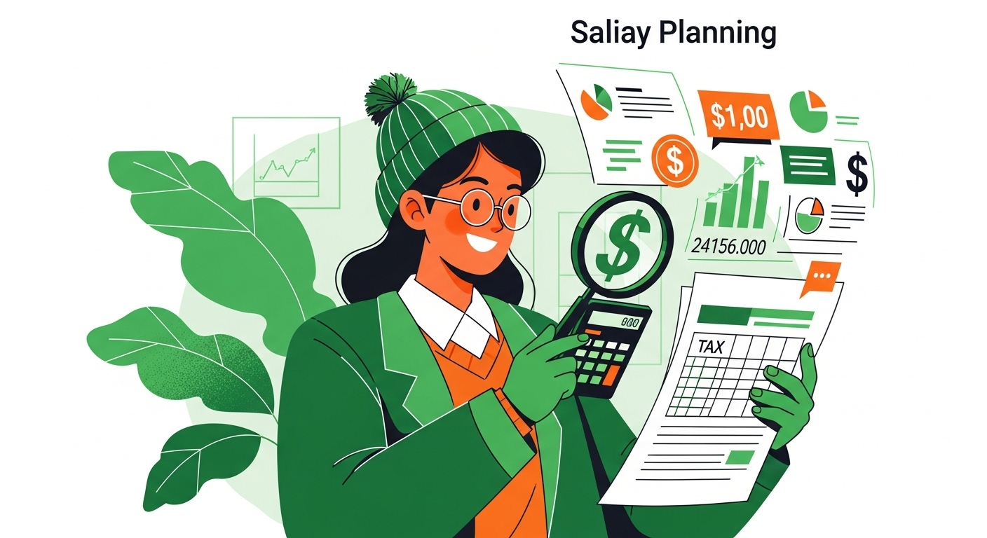 2025๋
 ๊ฐ์  ์ธ๋ฒ์ ํ์ธํ๋ฉฐ ์ฐ๋ง์ ์ฐ์ ์ค๋นํ๋ ์ง์ฅ์ธ์ ๋ชจ์ต, ๋
น์๊ณผ ์ฃผํฉ์ ํค์ ๊ธ์ ์ ์ธ ๋ถ์๊ธฐ