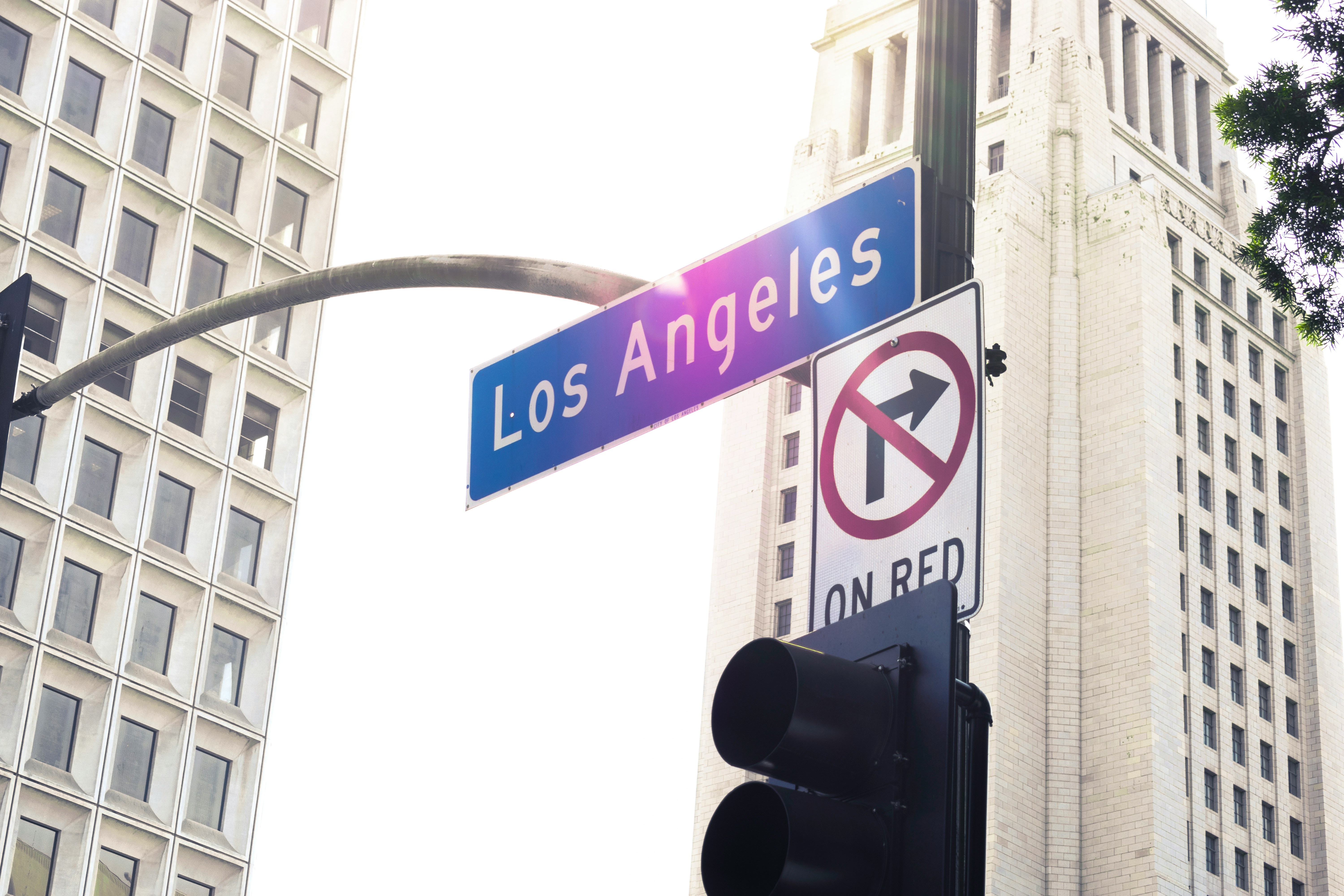 Los angeles 표지판 사진