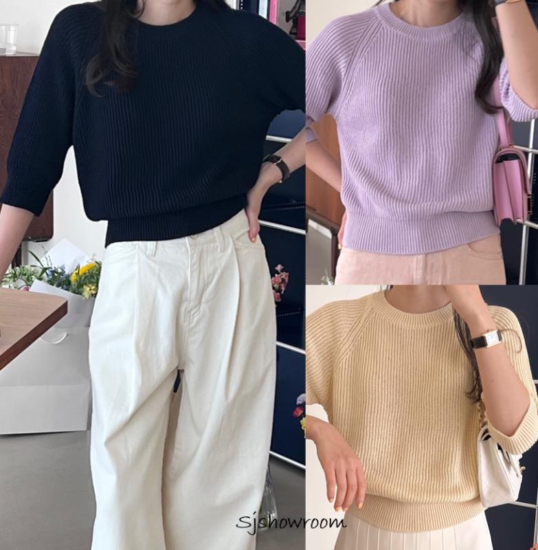 (네이비바이올렛당일) 보웬 호웰 니트 /단독신상