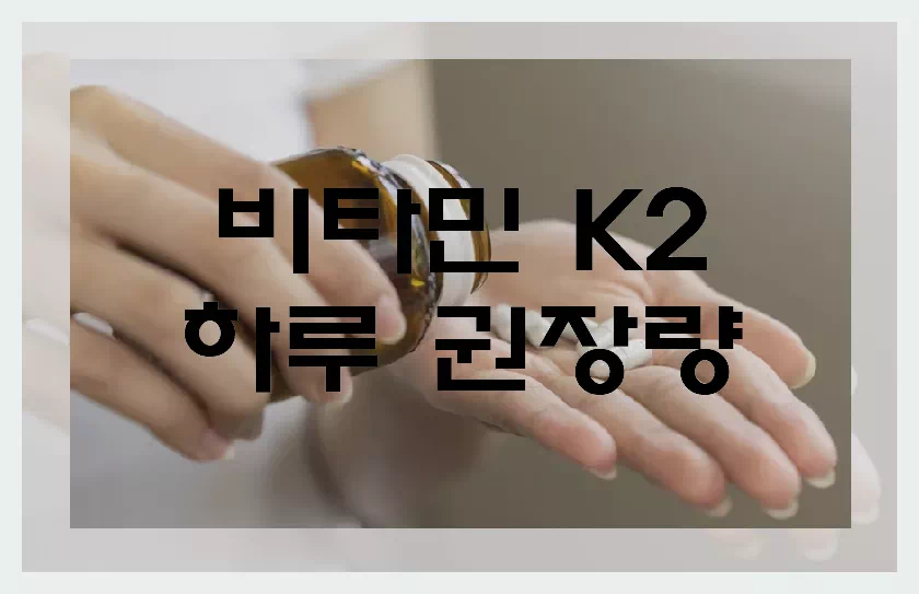 비타민k2섭취량