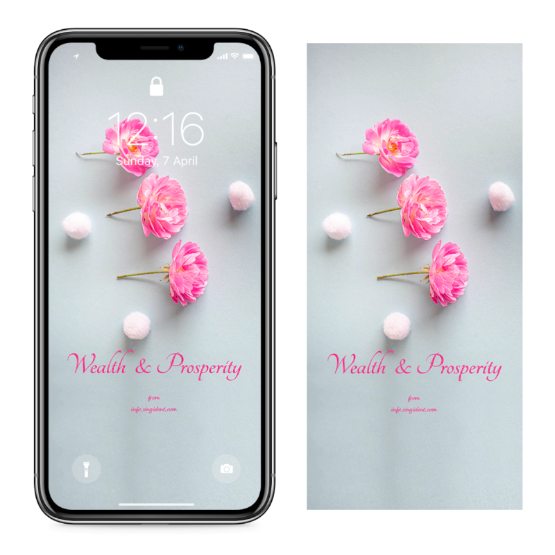 07 모란꽃 세송이 C - Wealth and Prosperity 복들어오는배경화면