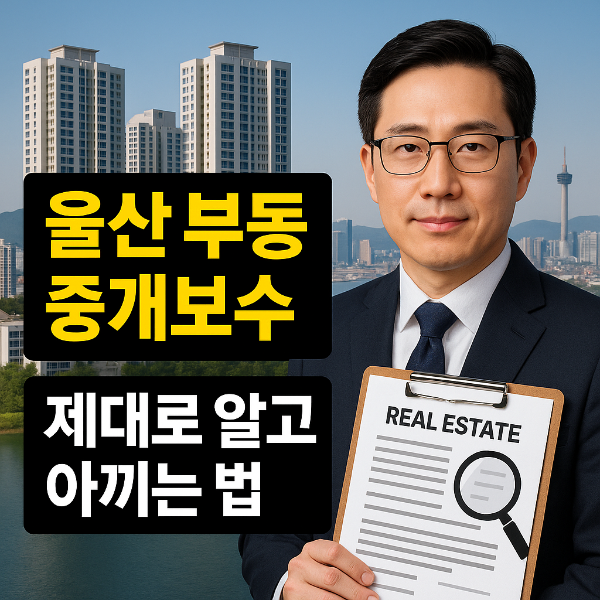 울산 부동산 중개보수 요율표 썸네일 이미지입니다.