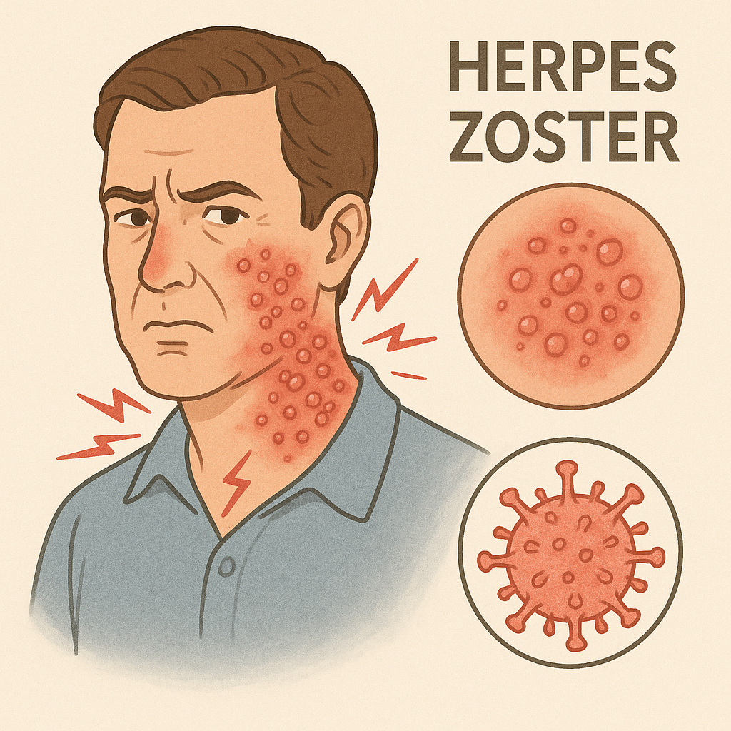 대상포진과 관련된 사진