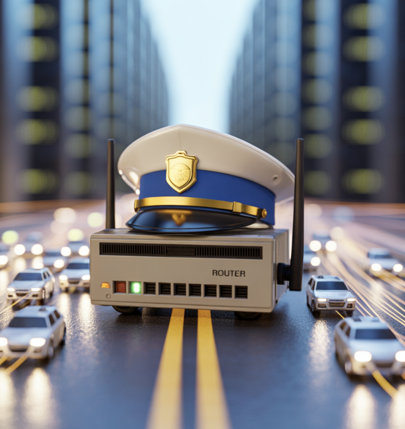 교통 경찰관 &amp;#39;공유기&amp;#39;의 착각