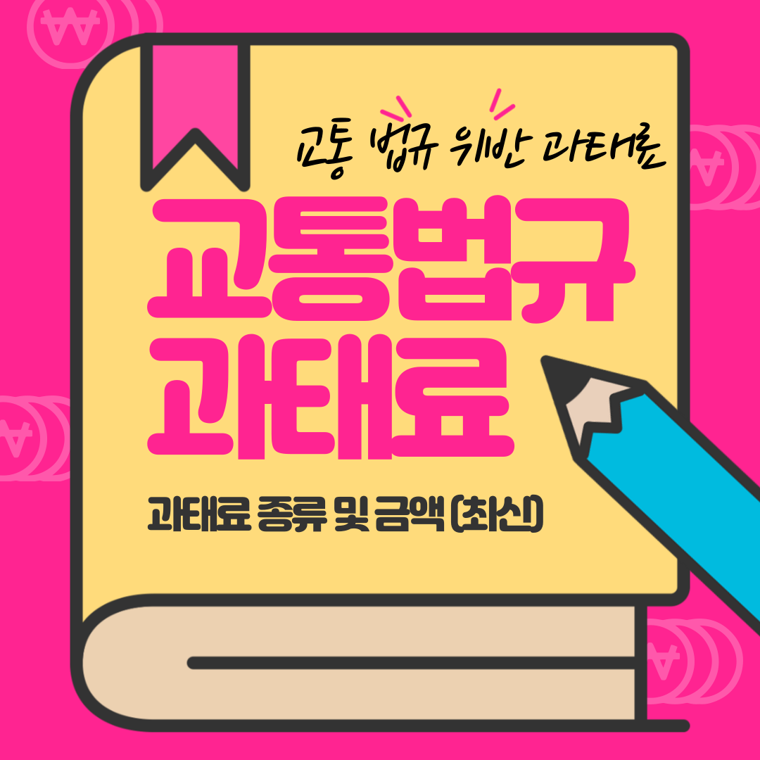 교통법규 위반 과태료 - 범칙금