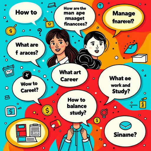 청년들이 자주 묻는 질문과 답변을 정리한 이미지.