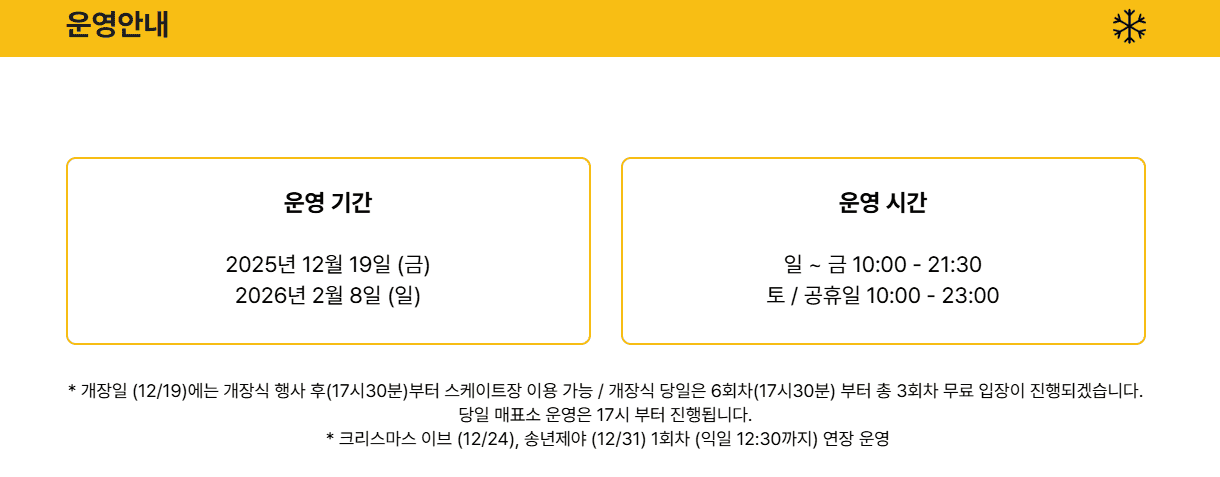서울광장 스케이트장