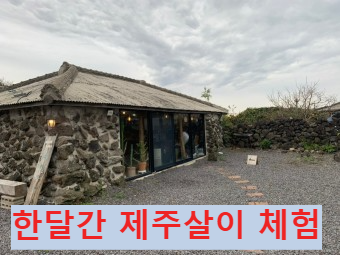 제주도 한 달 살이