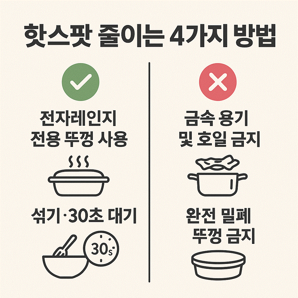핫스팟 줄이는4가지