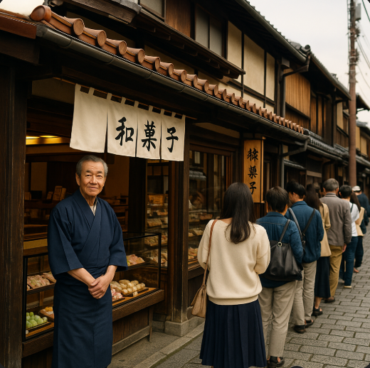 교토의 유서 깊은 화과자점 ‘n세대째 가업’