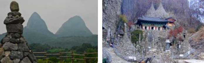 마이산 절경 2컷