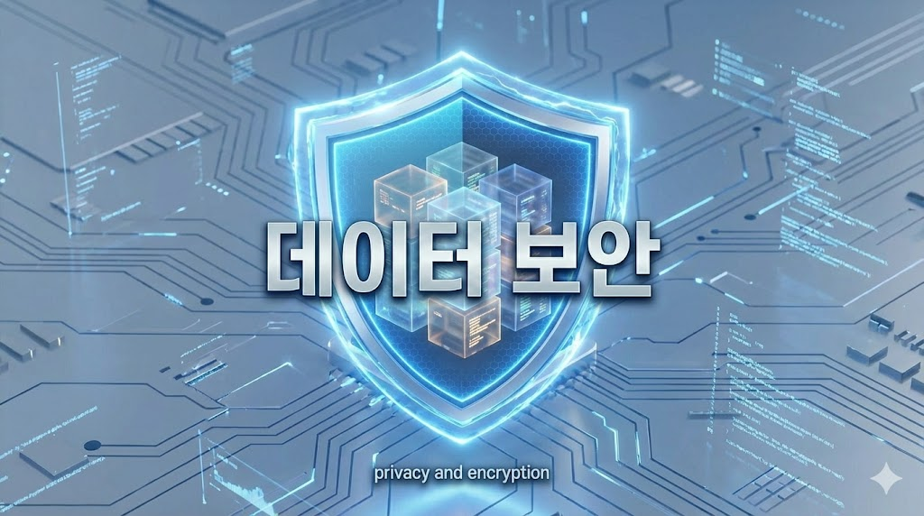 가상 공간 내 개인정보 및 데이터 보안 강화를 상징하는 디자인