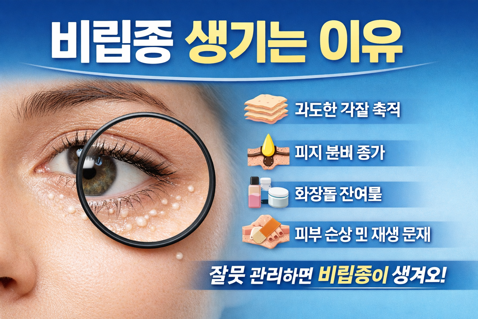 비립종 생기는 이유