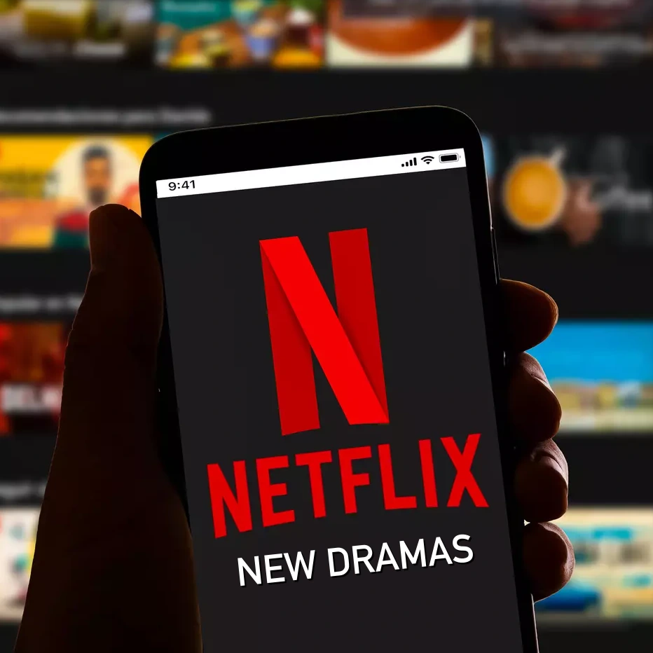 2024년 1월 새로운 넷플릭스 드라마가 있는 핸드폰 화면 썸네일