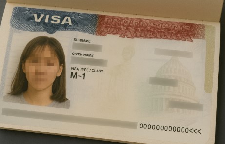 M-1 비자 사진