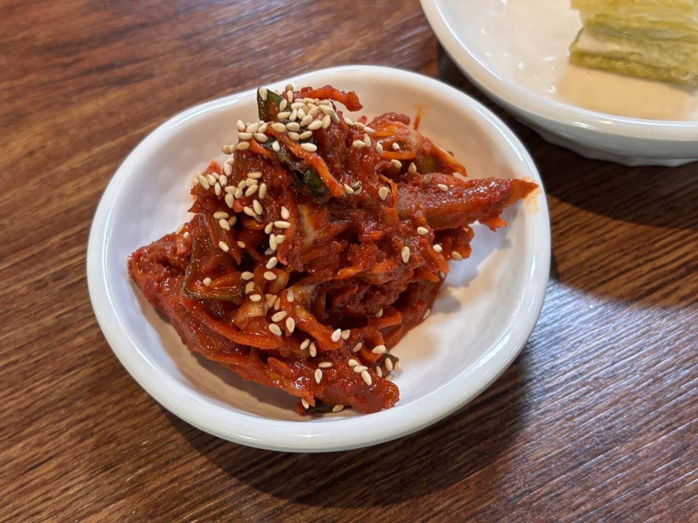 명태회무침