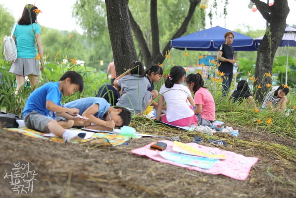 부여 연꽃축제 이벤트 사생대회