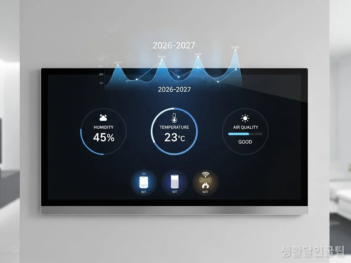 2026년 최신 기술이 적용된 한국 스마트 홈 환경 제어 패널