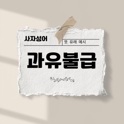 썸네일_과유불급 뜻