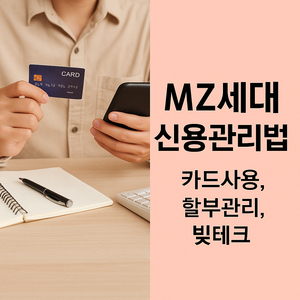 MZ세대 신용관리법 (카드사용, 할부관리, 빚테크)