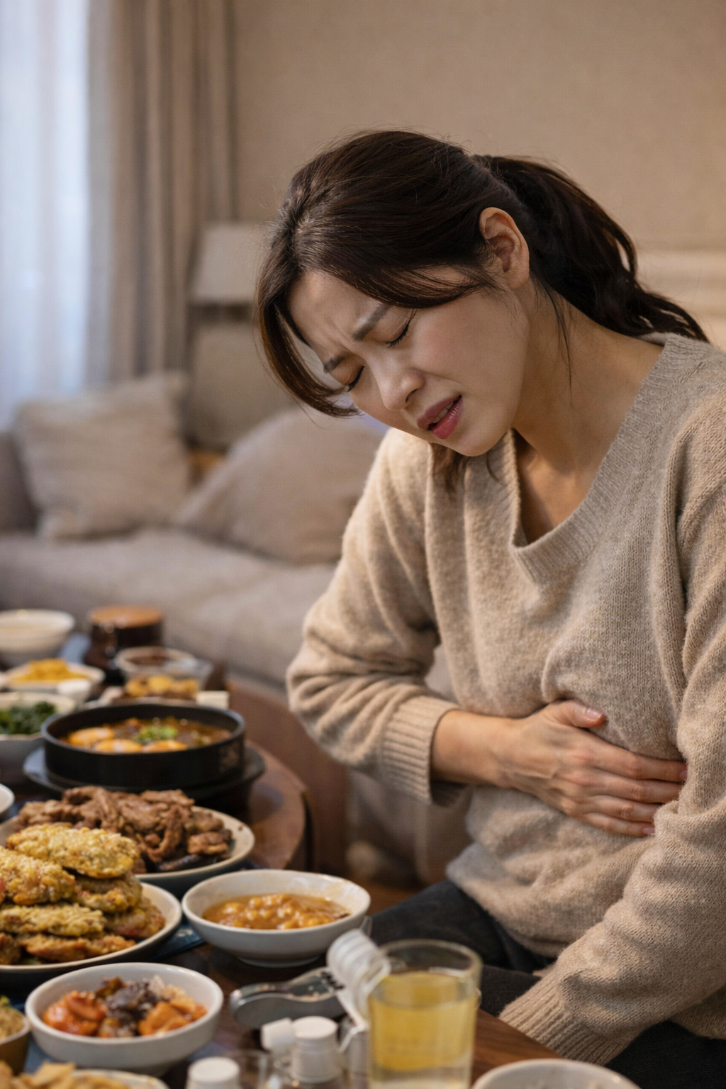 명절 후 속이 계속 더부룩한 이유