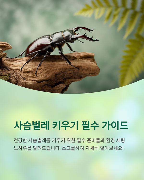 키우기 필수 준비물