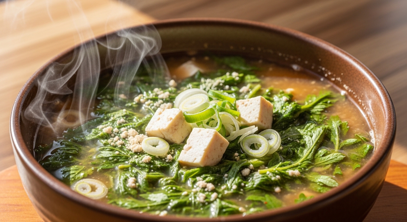 쑥국맛있게끓이는법콩가루된장레시피