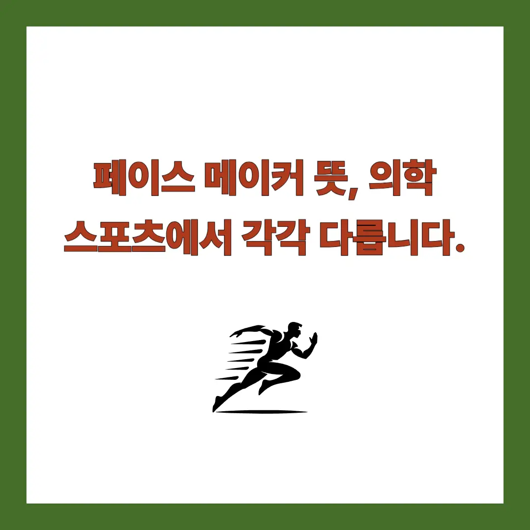 페이스메이커 뜻