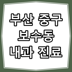 부산시 중구 보수동 호흡기 내과 진료 동네 병원