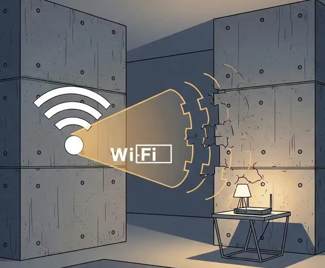 집 안에서 약한 와이파이 신호